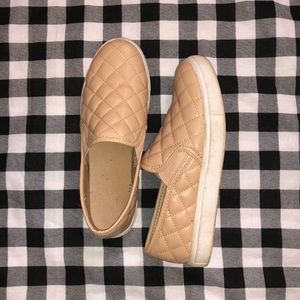 Quilted slide on sneakers